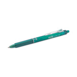 Pilot® FriXion Clicker Erasable Gel Pen, Retractable, Fine 0.7 mm, Green Ink, Green Barrel, Dozen (PIL31476)