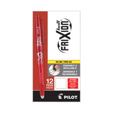 Pilot® FriXion Ball Erasable Gel Pen, Stick, Fine 0.7 mm, Red Ink, Red Barrel, Dozen (PIL31552) Box of 12