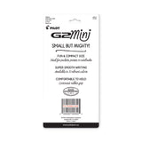 Pilot® G2 Mini Gel Pen, Retractable, Fine 0.7 mm, Black Ink, Smoke/Black Barrel, 4/Pack (PIL31734) Pack of 4
