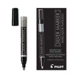 Pilot® Creative Art and Crafts Marker, Medium Brush Tip, Silver (PIL41800) Each