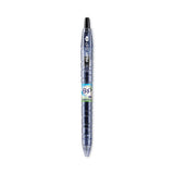Pilot® B2P Bottle-2-Pen Recycled Gel Pen, Retractable, Fine 0.7 mm, Black Ink, Translucent Blue Barrel (PIL31600) 1 Dozen
