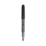 Pilot® Varsity Fountain Pen, Medium 1 mm, Black Ink, Clear/Black Barrel (PIL90010) Each