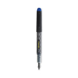Pilot® Varsity Fountain Pen, Medium 1 mm, Blue Ink, Clear/Black/Blue Barrel (PIL90011) Each