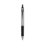 Pilot® Acroball Pro Advanced Ink Hybrid Gel Pen, Retractable, Medium 1 mm, Black Ink, Silver/Black Barrel, Dozen (PIL31910) 1 Dozen