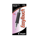 Pilot® EasyTouch Ballpoint Pen, Stick, Fine 0.7 mm, Black Ink, Clear/Black Barrel, Dozen (PIL32001) 1 Dozen