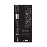 Pilot® Creative Art and Crafts Marker, Medium Brush Tip, Silver (PIL41800) Each
