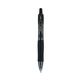 Pilot® G2 Mini Gel Pen, Retractable, Fine 0.7 mm, Black Ink, Smoke/Black Barrel, 4/Pack (PIL31734) Pack of 4