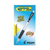 Pilot® G2 Mechanical Pencil, 0.7 mm, HB (#2), Black Lead, Clear/Black Barrel, Dozen (PIL51015) 1 Dozen
