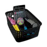 Advantus Plastic Weave Bin, Small, 10" x 7.5" x 4", Black (AVT36000) Each