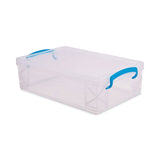 Advantus Super Stacker Large Pencil Box, Plastic, 9 x 5.5 x 2.62, Clear (AVT37539) Each