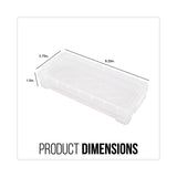 Advantus Super Stacker Pencil Box, Plastic, 8.25 x 3.75 x 1.5, Clear (AVT40309) Each