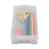 Advantus Super Stacker Pencil Box, Plastic, 8.25 x 3.75 x 1.5, Clear (AVT40309) Each
