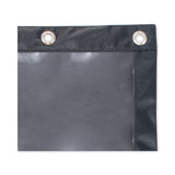 Advantus Binder Pencil Pouch, 10 x 7.38, Black/Clear, 3/Pack (AVT63067) Pack of 3