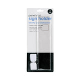 Advantus Panel Wall Sign Name Holder, Acrylic, 9 x 2, Clear (AVT75318) Each