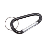 Advantus Carabiner Key Chains, (10) 1" x 2" Black Carabiners, (10) 1" dia Silver Key Rings, Aluminum (AVT75555) Pack of 10
