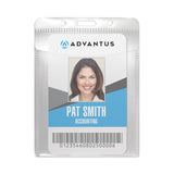 Advantus PVC-Free Badge Holders, Vertical, Clear 3.5" x 5.13" Holder, 3.13" x 4.13" Insert, 50/Pack (AVT75604) Pack of 50