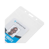 Advantus PVC-Free Badge Holders, Vertical, Clear 3.5" x 5.13" Holder, 3.13" x 4.13" Insert, 50/Pack (AVT75604) Pack of 50