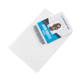 Advantus PVC-Free Badge Holders, Vertical, Clear 3.5" x 5.13" Holder, 3.13" x 4.13" Insert, 50/Pack (AVT75604) Pack of 50