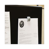 Advantus Grip-A-Clip Magnetic/Adhesive Clips, 0.13" Jaw Capacity, Gray, 10/Box (AVT91172) Box of 10