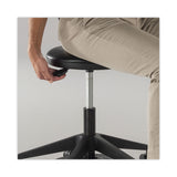 Safco® Lab Stool, Backless, Supports Up to 250 lb, 19.25" to 24.25" Seat Height, Black (SAF3437BL) Each