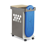 Safco Mini Rolling Storage Cart, 29.75w x 15.75d x 16.5h, White, 200-lb Capacity (SAF5209WH) Each