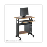 Safco® Muv 28" Adjustable-Height Desk, 29.5" x 22" x 29" to 34", Cherry/Black (SAF1925CY) Each