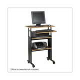Safco® Muv Stand-Up Adjustable-Height Desk, 29.5" x 22" x 35" to 49", Cherry/Black (SAF1929CY) Each
