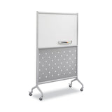 Safco® Rumba Whiteboard Screen Accessories, Eraser Tray, 12.25 x 3.5 x 2.25, Magnetic Mount, Silver (SAF2008GR) Each