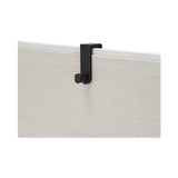 Safco® Plastic Coat Hook, 1-Hook, 1.75 x 5.25 x 4, Black (SAF4224BL) Each