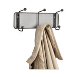 Safco® Onyx Mesh Wall Racks, 3 Hook, 14.75w x 3d x 5.5h, Black (SAF6402BL) Each