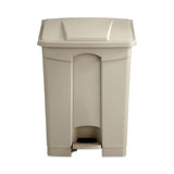 Safco® Large Capacity Plastic Step-On Receptacle, 17 gal, Plastic, Tan (SAF9922TN) Each