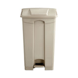 Safco® Large Capacity Plastic Step-On Receptacle, 23 gal, Plastic, Tan (SAF9923TN) Each
