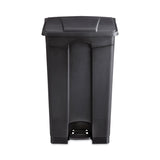 Safco® Large Capacity Plastic Step-On Receptacle, 23 gal, Plastic, Black (SAF9923BL) Each