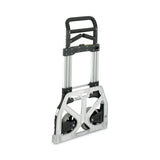 Safco® Stow-Away Heavy-Duty Hand Truck, 500 lb Capacity, 23 x 24 x 50, Aluminum (SAF4055NC) Each