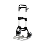 Safco® Stow-Away Heavy-Duty Hand Truck, 500 lb Capacity, 23 x 24 x 50, Aluminum (SAF4055NC) Each
