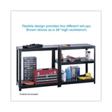 Safco® Boltless Steel Shelving, Five-Shelf, 48w x 18d x 72h, Black (SAF5246BL) Each