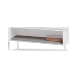 Mayline Kwik-File Mailflow-To-Go Shelf for 60" Wide Table, 56w x 25.5d, Pebble Gray (MLNSLF60PG) Each
