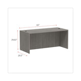 Alera® Alera Valencia Series Straight Front Desk Shell, 65" x 29.5" x 29.63", Gray (ALEVA216630GY) Each