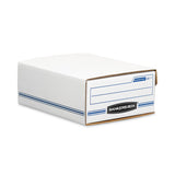Bankers Box® LIBERTY BINDER-PAK, Letter Files, 9.13" x 11.38" x 4.38", White/Blue (FEL48110) Each