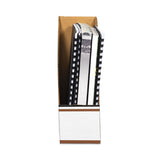 Bankers Box® Corrugated Cardboard Magazine File, 4 x 9 x 11.5, Wood Grain, 12/Carton (FEL07223) Carton of 12