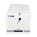 Bankers Box® LIBERTY Check and Form Boxes, 9.75" x 23.75" x 6.25", White/Blue, 12/Carton (FEL00022) Carton of 12