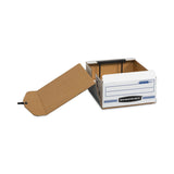 Bankers Box® LIBERTY BINDER-PAK, Letter Files, 9.13" x 11.38" x 4.38", White/Blue (FEL48110) Each