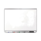 Quartet® Prestige 2 DuraMax Magnetic Porcelain, 48 x 36, White Surface, Silver Aluminum/Plastic Frame (QRTP554AP2) Each