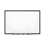 Quartet® Classic Series Porcelain Magnetic Dry Erase Board, 48 x 36, White Surface, Black Aluminum Frame (QRT2544B) Each