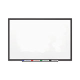 Quartet® Classic Series Porcelain Magnetic Dry Erase Board, 96 x 48, White Surface, Black Aluminum Frame (QRT2548B) Each