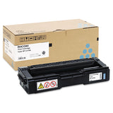 Ricoh® 406345 Toner, 2,500 Page-Yield, Cyan (RIC406345) Each