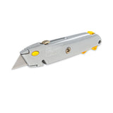 Stanley® Quick-Change Utility Knife with Retractable Blade and Twine Cutter, 6" Metal Handle, Gray (BOS10499) Each