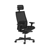 HON® Ignition 2.0 4-Way Stretch Mesh Back and Seat Task Chair, Supports Up to 300 lb, 17" to 21" Seat, Black Seat, Black Base (HONI2MSKY2IMTHR) Each
