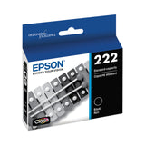 Epson® T222120S (T222) Claria Ink, 165 Page-Yield, Black (EPST222120S) Each