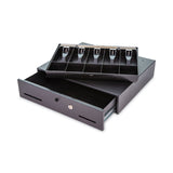 CONTROLTEK® Metal Cash Drawer, Coin/Cash, 10 Compartments, 16 x 11.25 x 2.25, Black (CNK500122) Each